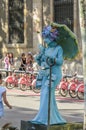 Street Las Ramblas in Barcelona, Ã¢â¬â¹Ã¢â¬â¹live sculptures